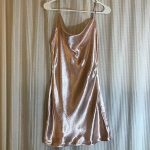 Missguided pink party dress